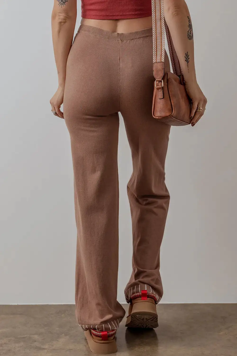 Clean High Waist Straight Leg Pants