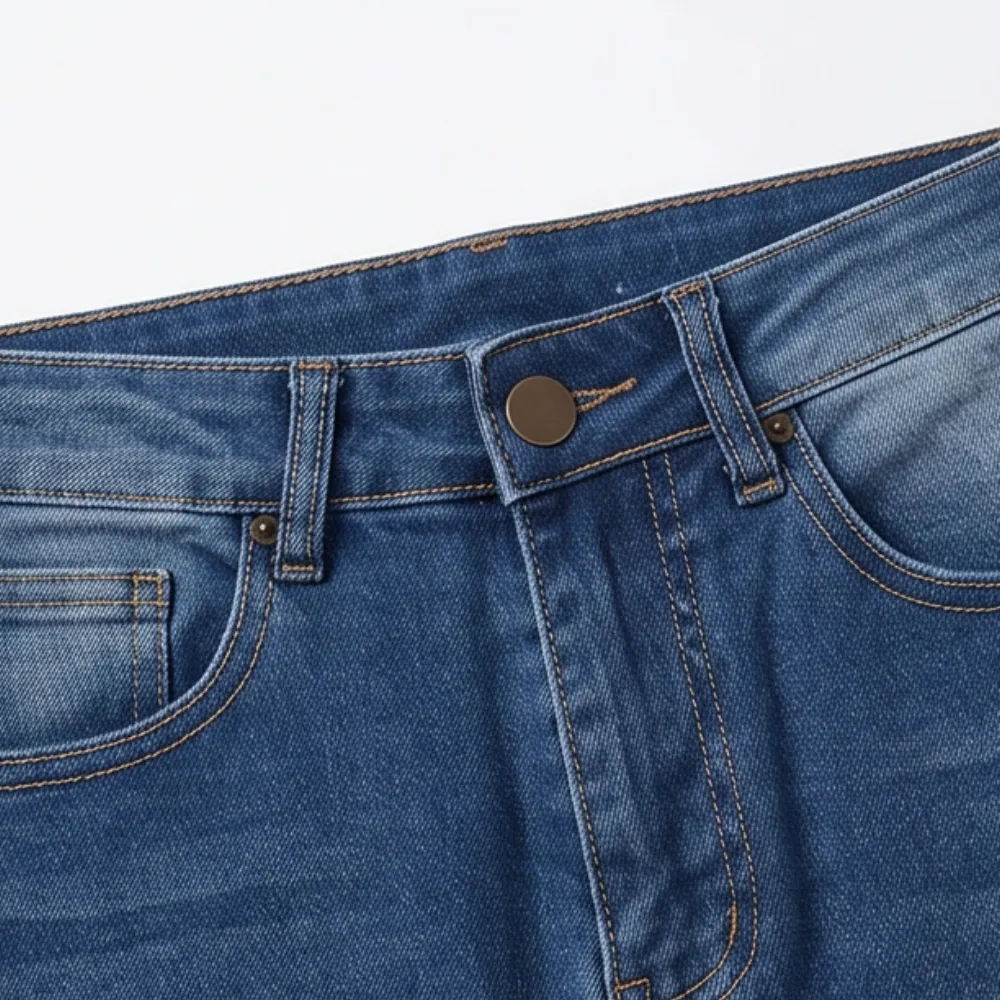 Frayed Hem Denim Skirt Jeans
