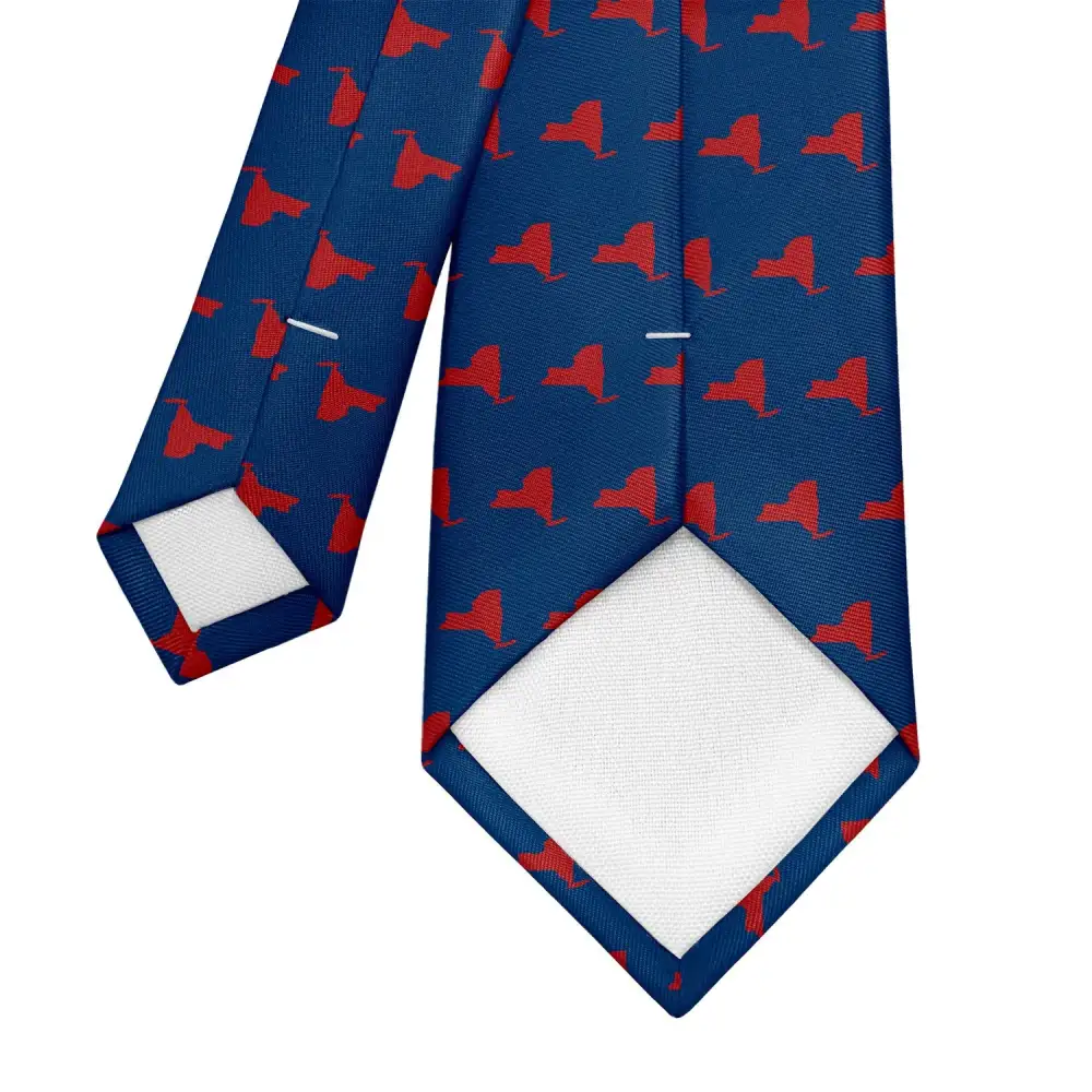 Modern Outline Emblem Texture Necktie