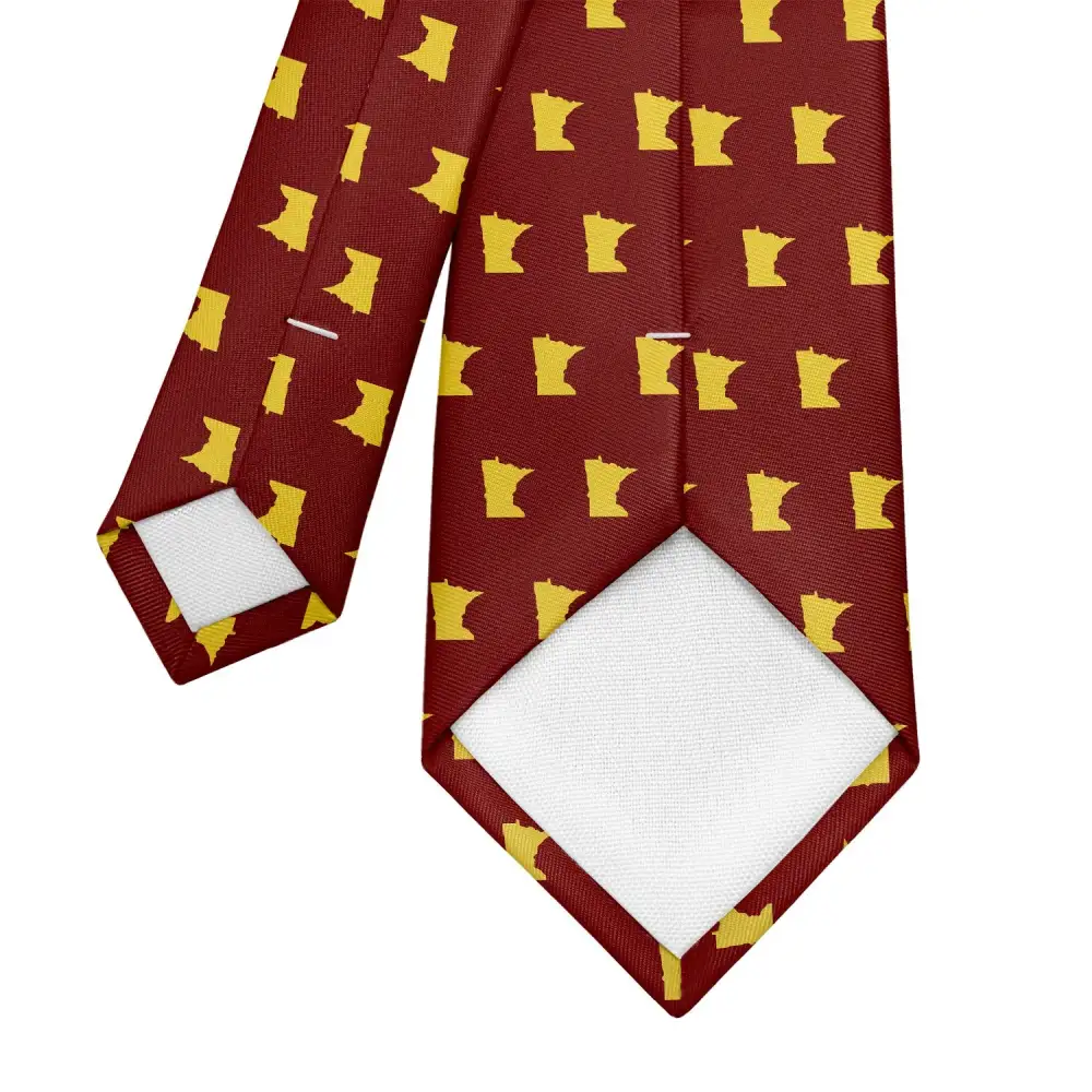 Polished Outline Emblem Expression Necktie