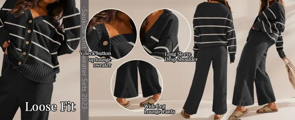 Women's Baggy Barrel Pants Wide Leg Lounge Drawstring Sweatpants with Pockets Minimalist Bottoms Casual Style Comfortable Breathable Material
