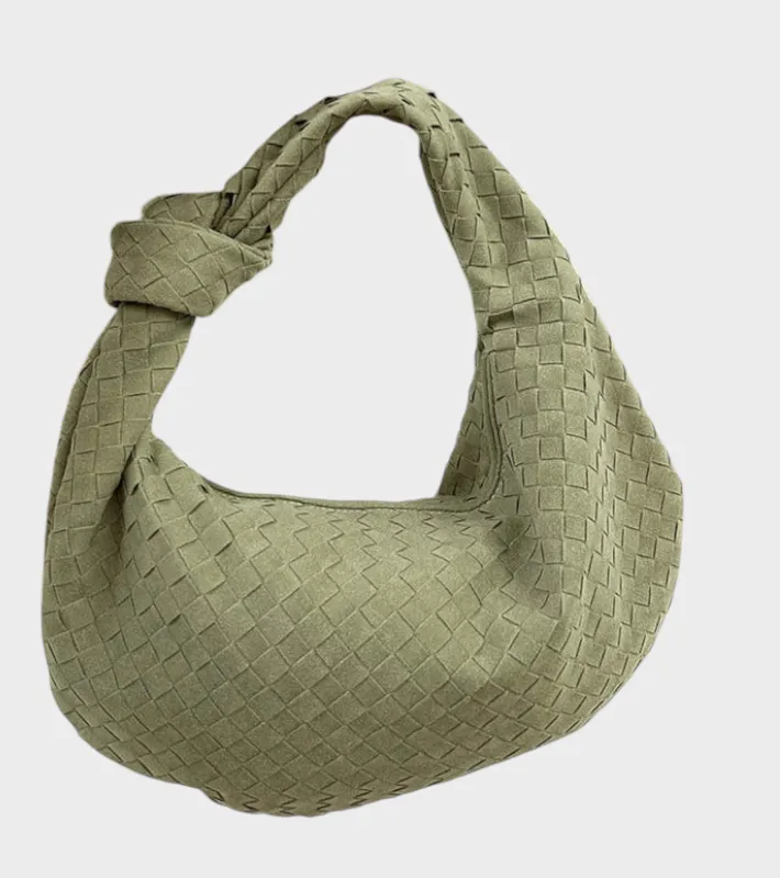 Boxy Suede Handbag