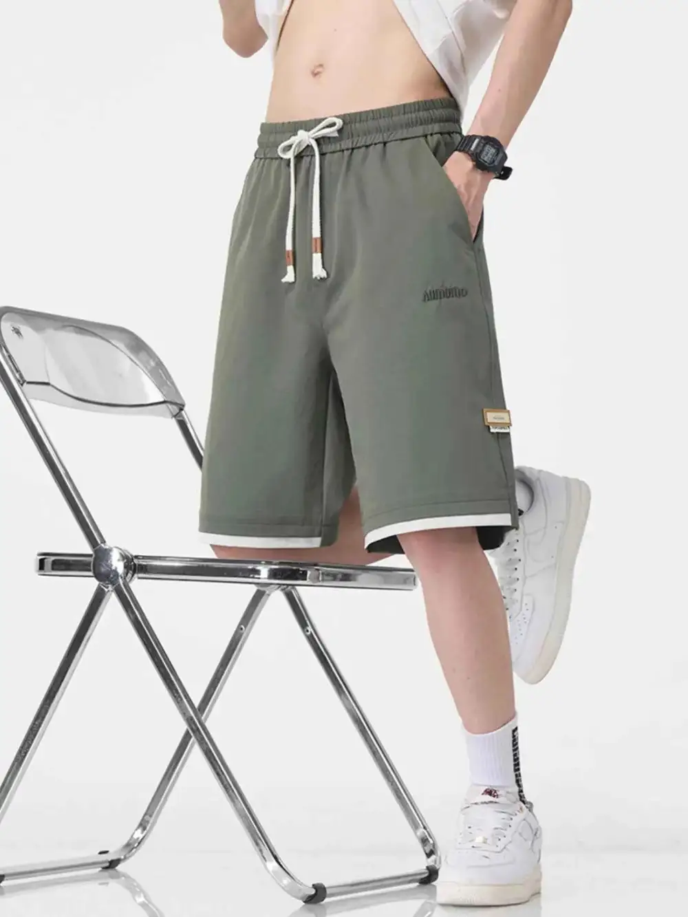 Drawstring Loose Fit Shorts