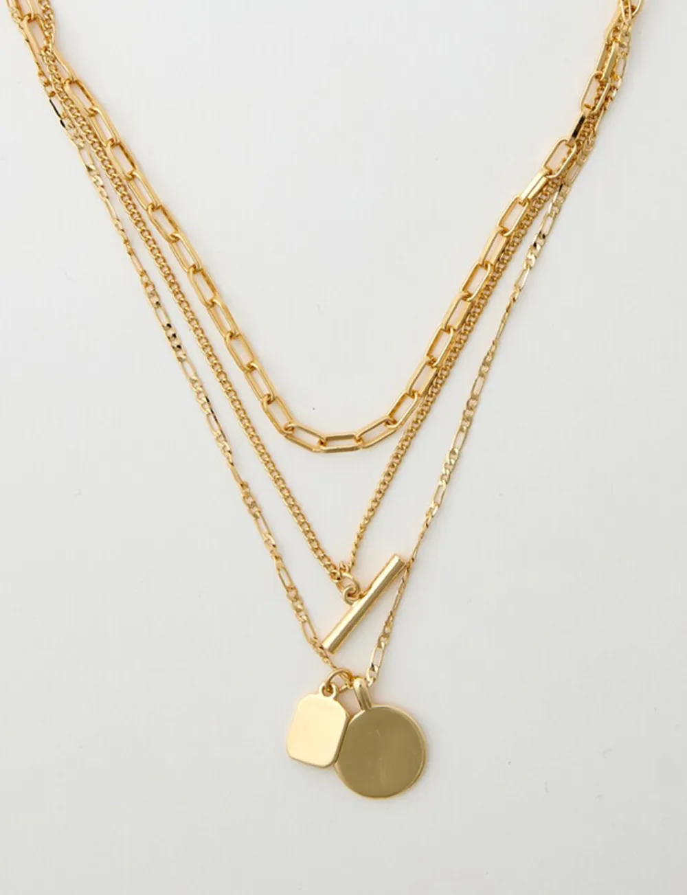 Fashionable And Creative Three-Layer Pendant Necklace