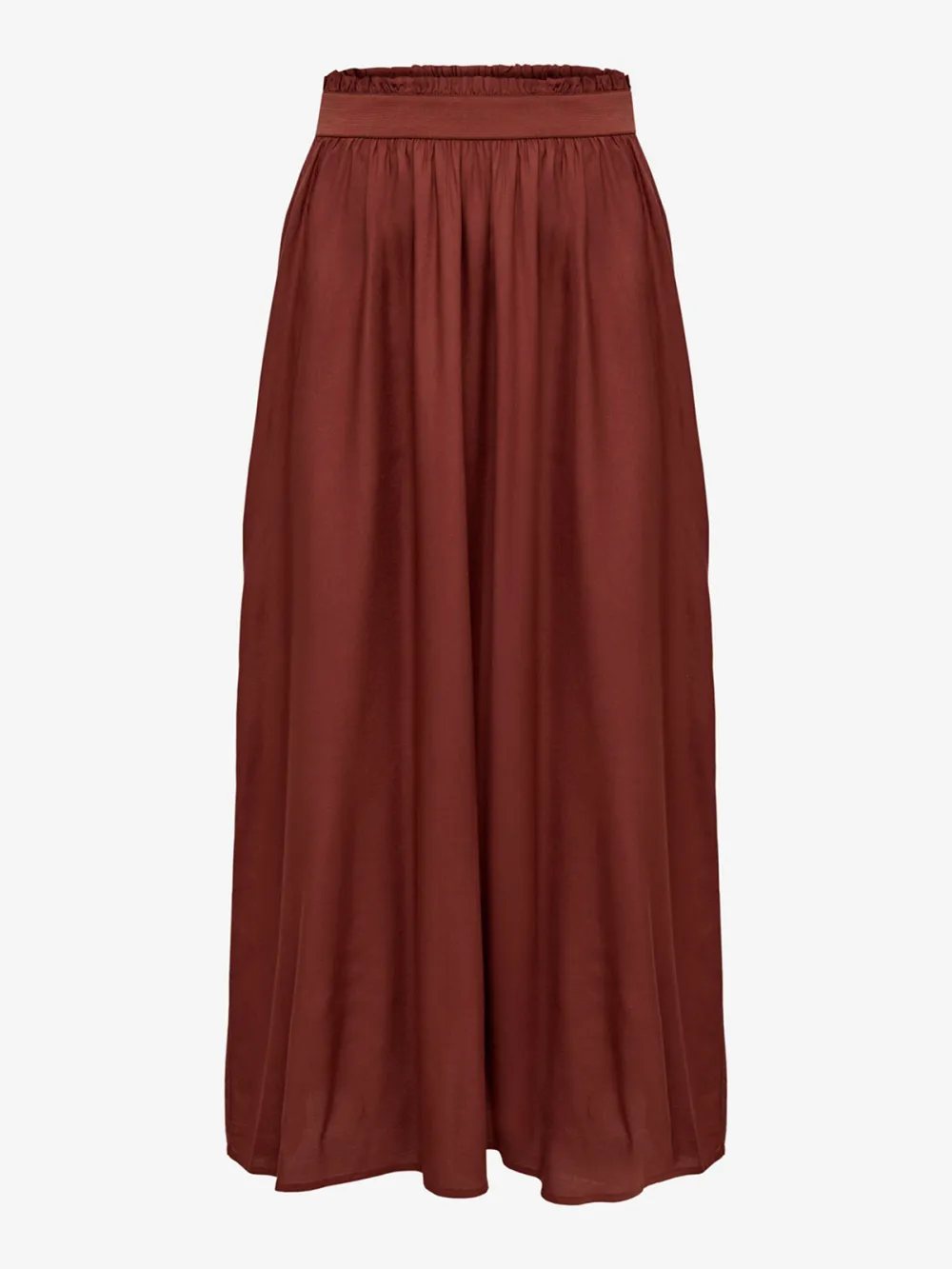 Plain Colored Casual Style A-line Skirt