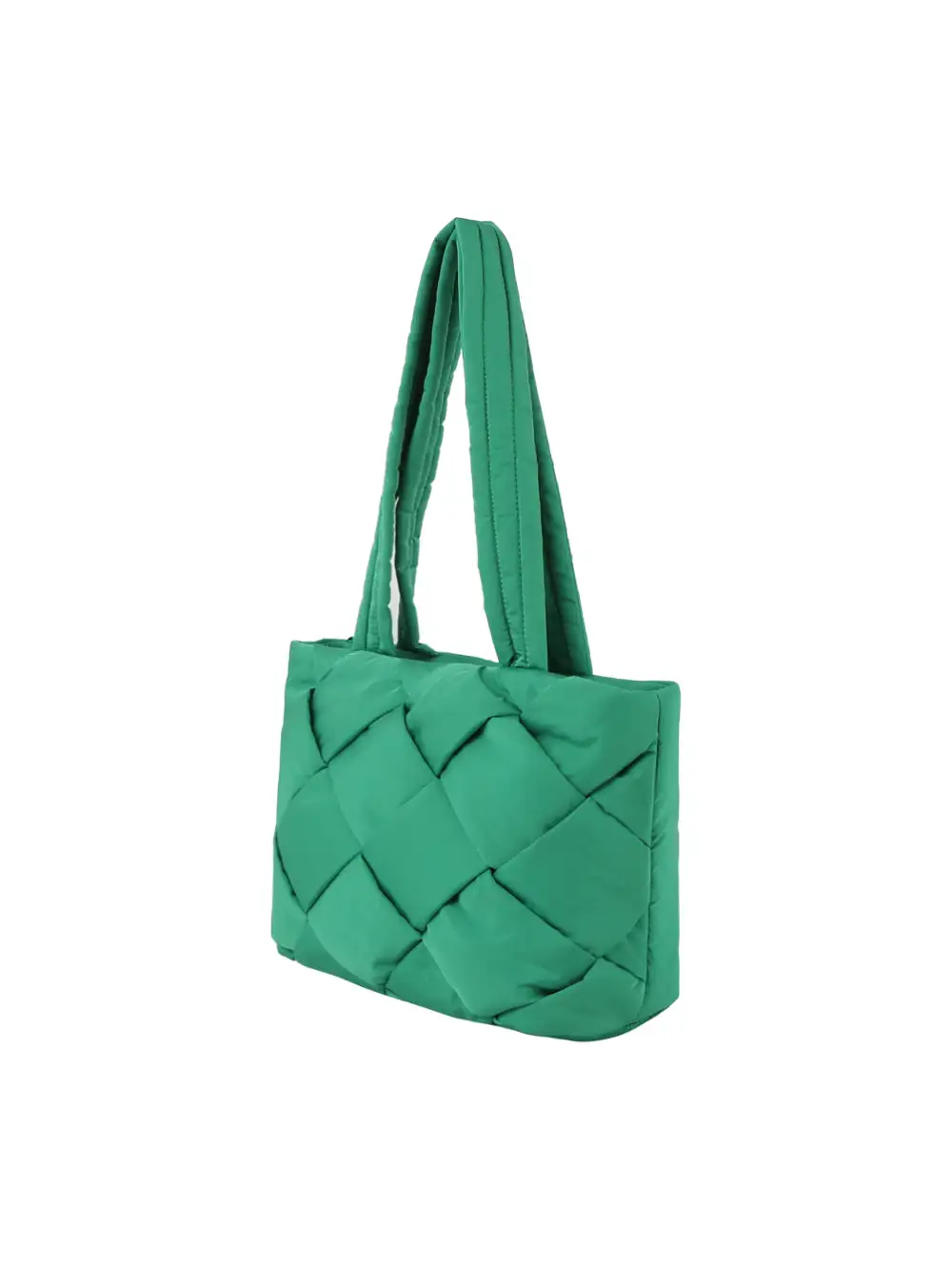 Everyday Detail Quilted Pocketed Nylon Tote Bag