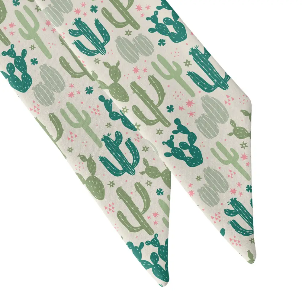Cactus Party Pattern Hair Scarf
