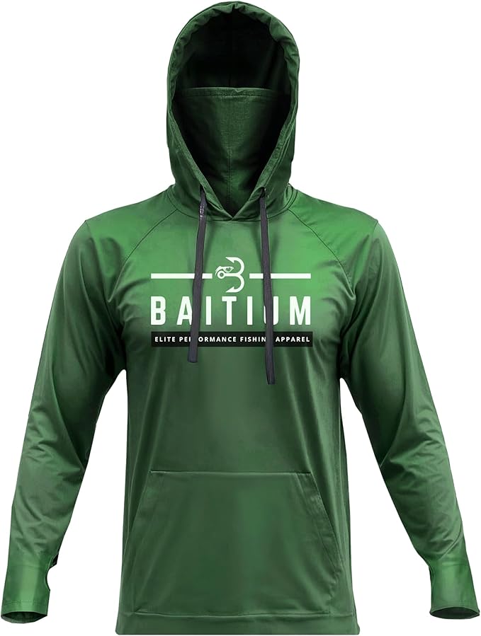 Fishing Shirts for Men Hooded Long Sleeve – UV Sun Protective T-Shirt Tee