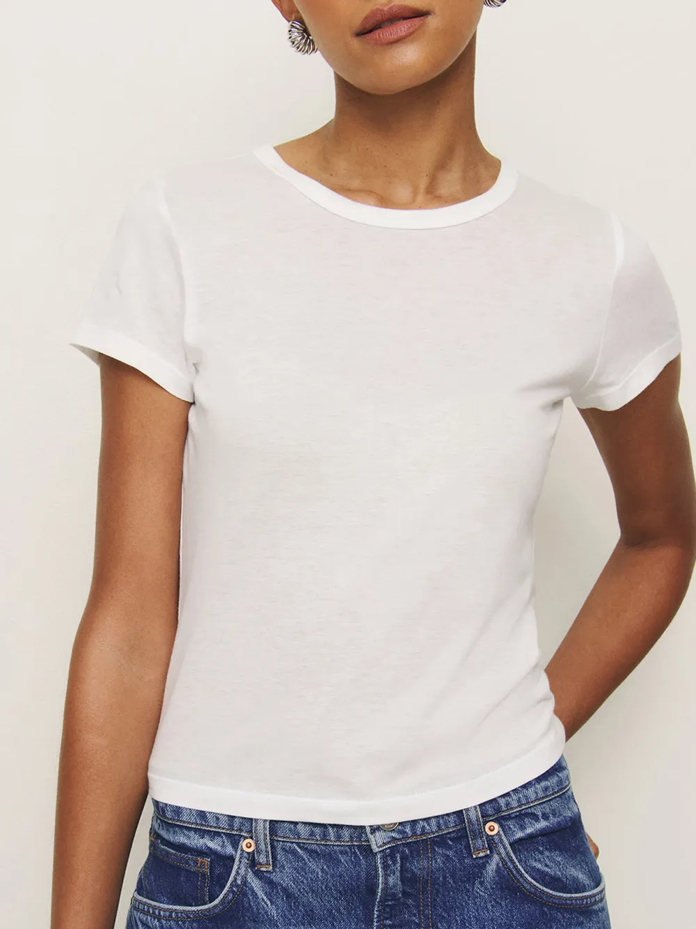 Basic Crew Neck Cotton T-Shirt