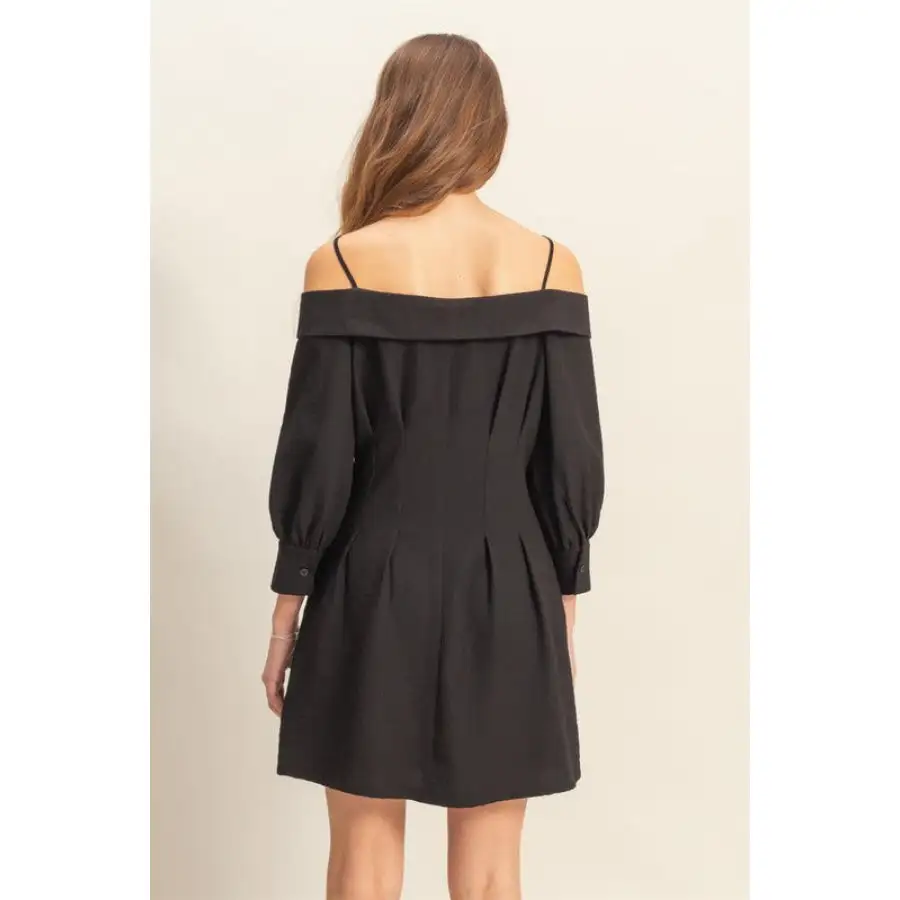 Button Down Spaghetti Strap Mini Dress with Pockets