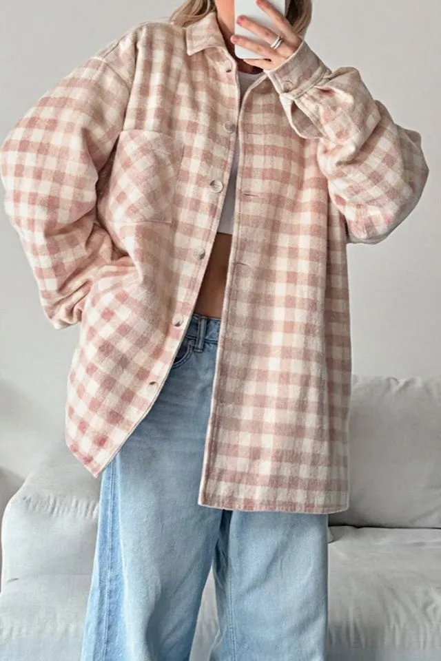 Gingham Lightweight Loose Jacket