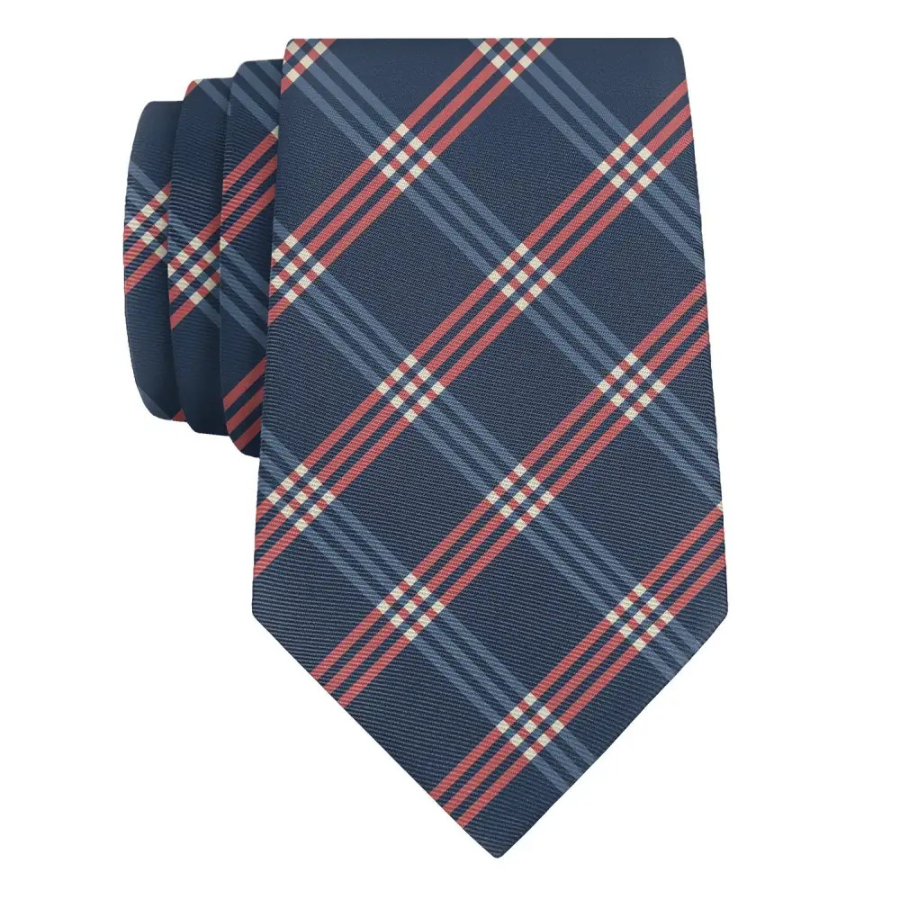 Modern Plaid Pattern Necktie