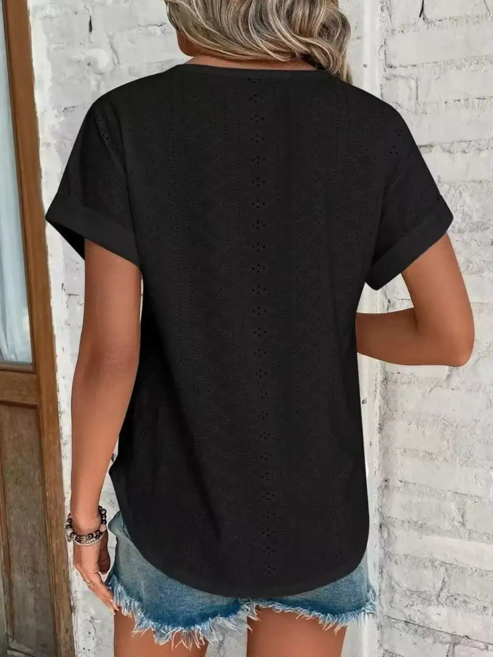 Soft Round-Neck Short-Sleeve T-Shirt