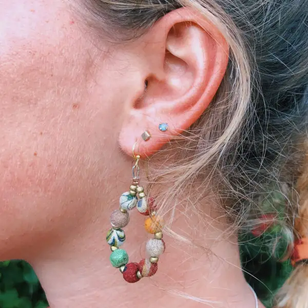 Beaded Teardrop Earrings