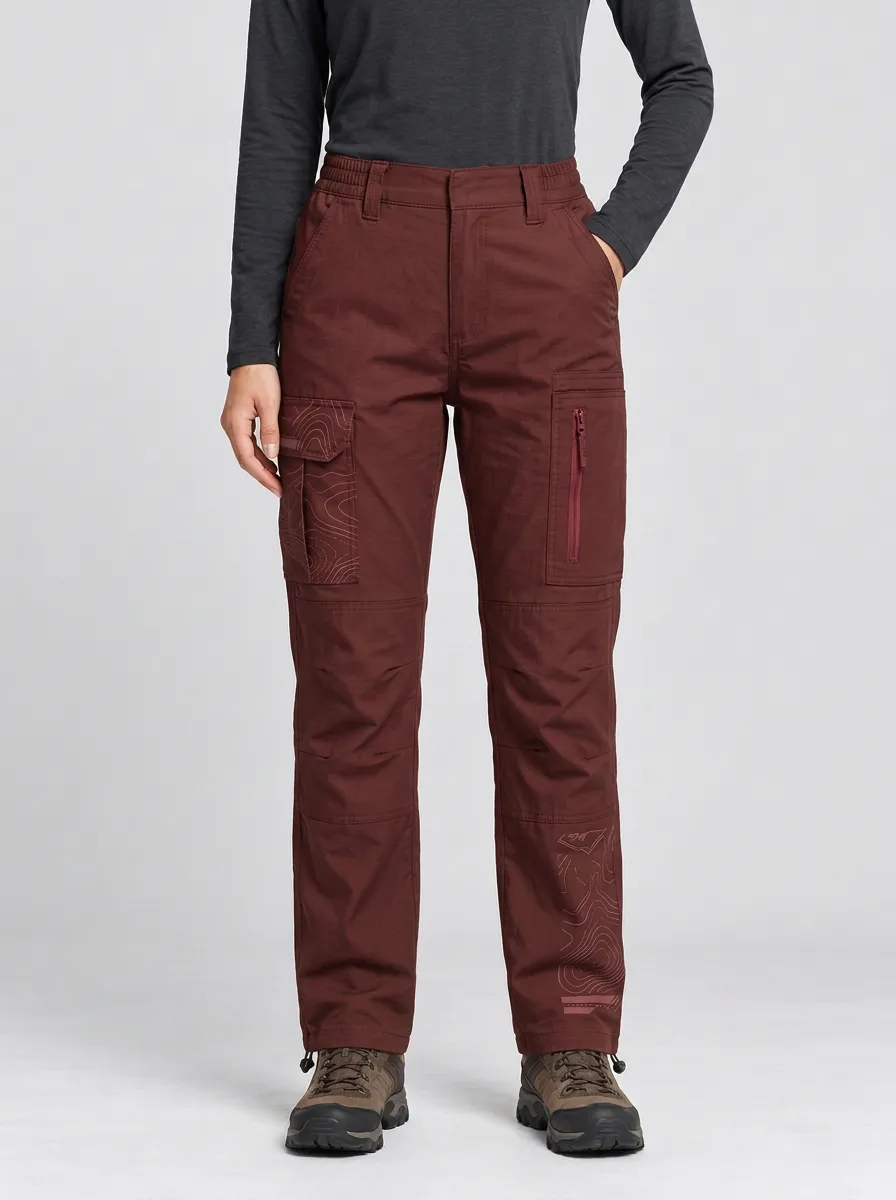 Unisex Trek Topographic Map Tactical Work Pants