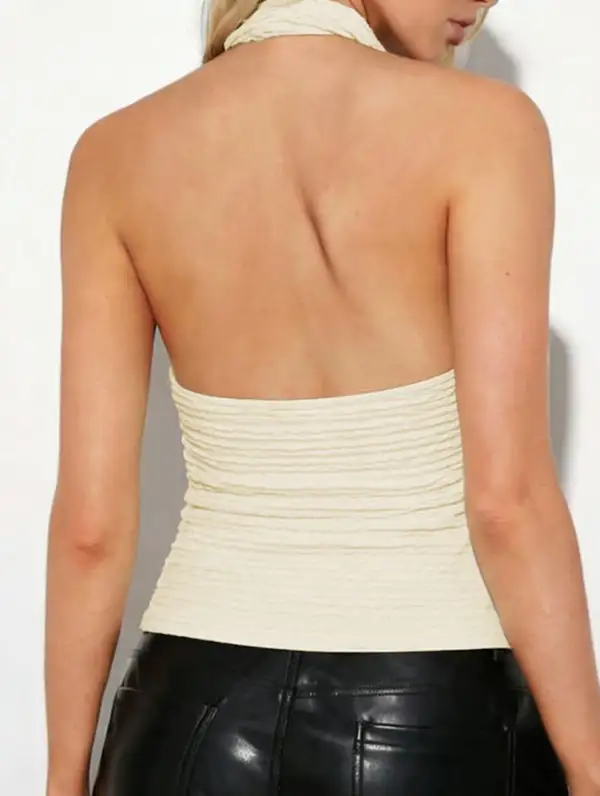 Halter Backless Sleeveless Top