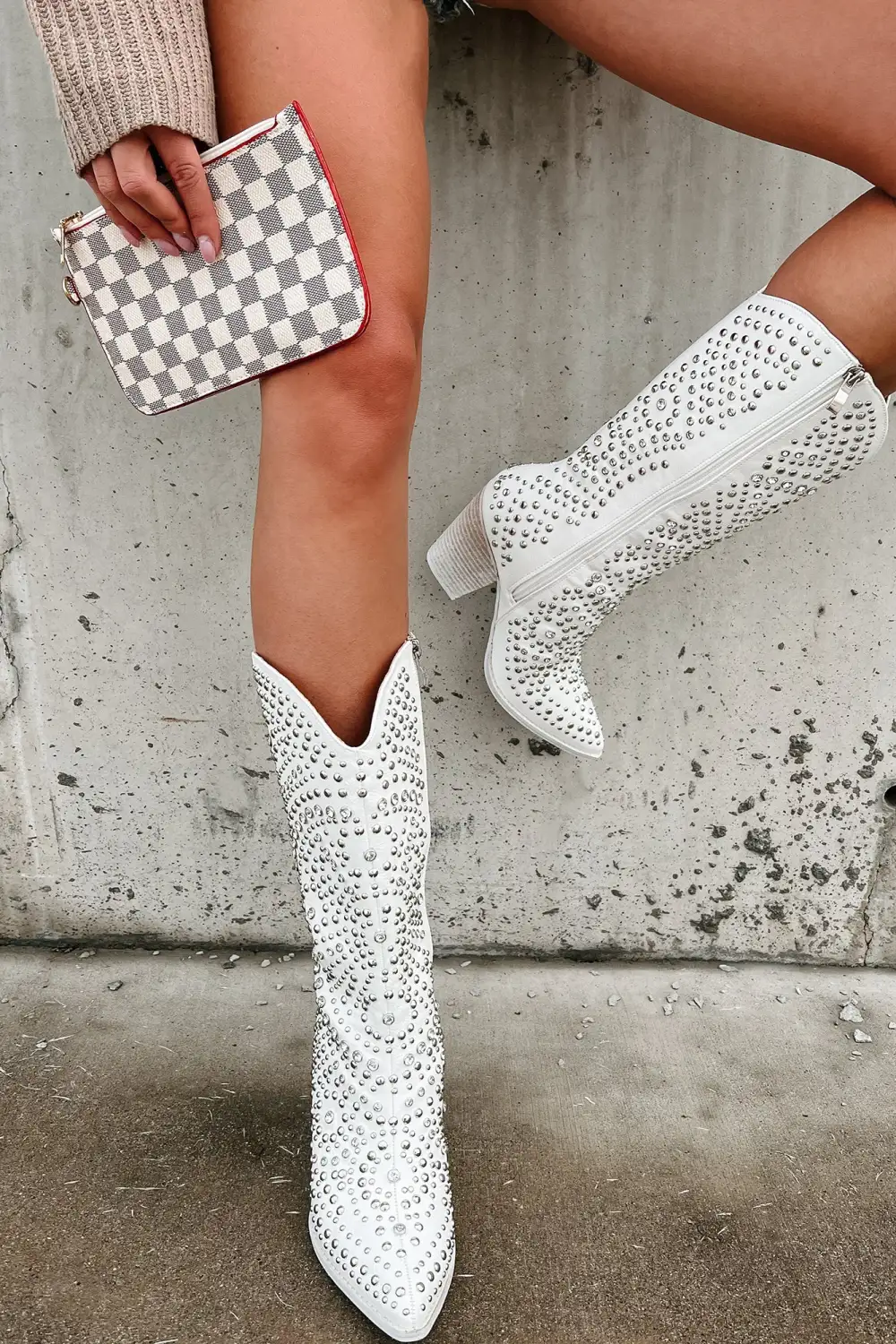 Cowboy Faux Leather Boots