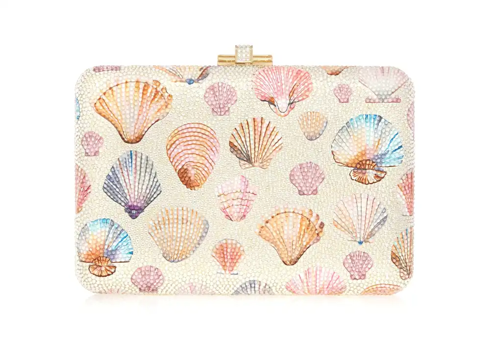 Embellished Slim Slide Crystal Minaudiere