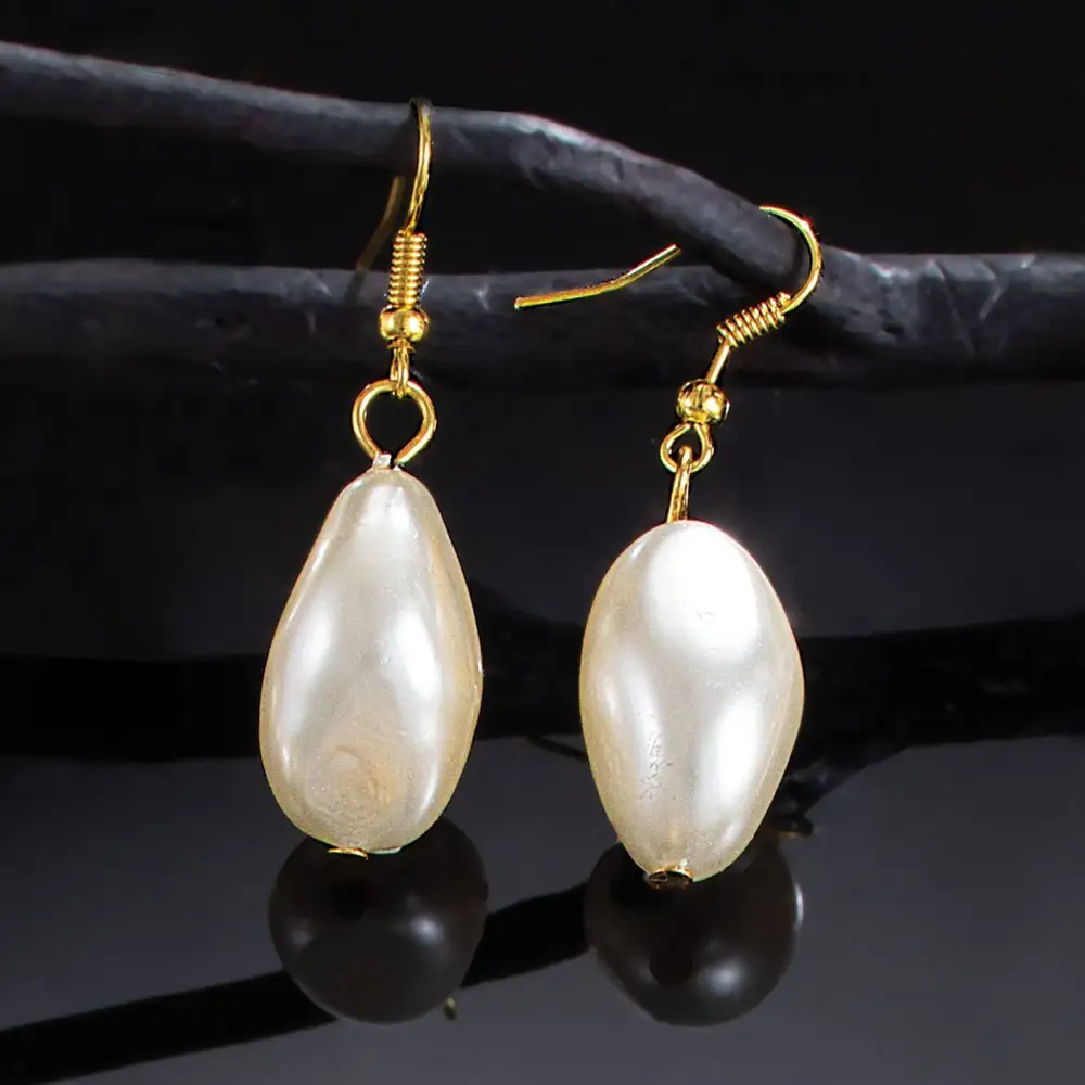 Pearl Vintage Inspired Drop Earrings