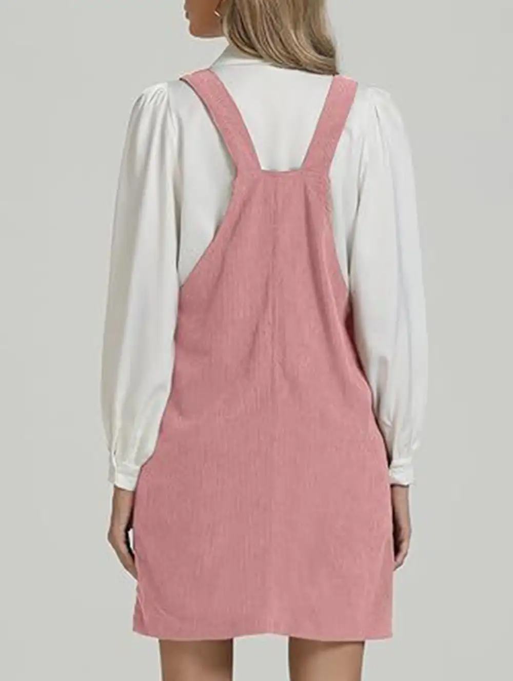 Shoulder Strap Overall Suspender Dress
