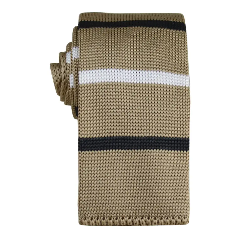 Contemporary Striped Men's Knit Tie