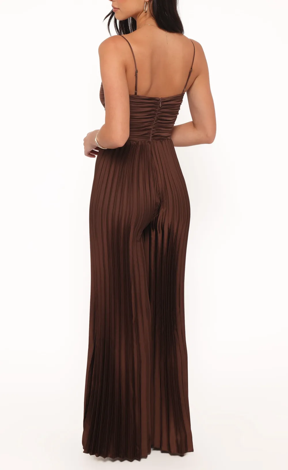 Classic V-Neck Wide-Leg Sleeveless Jumpsuit