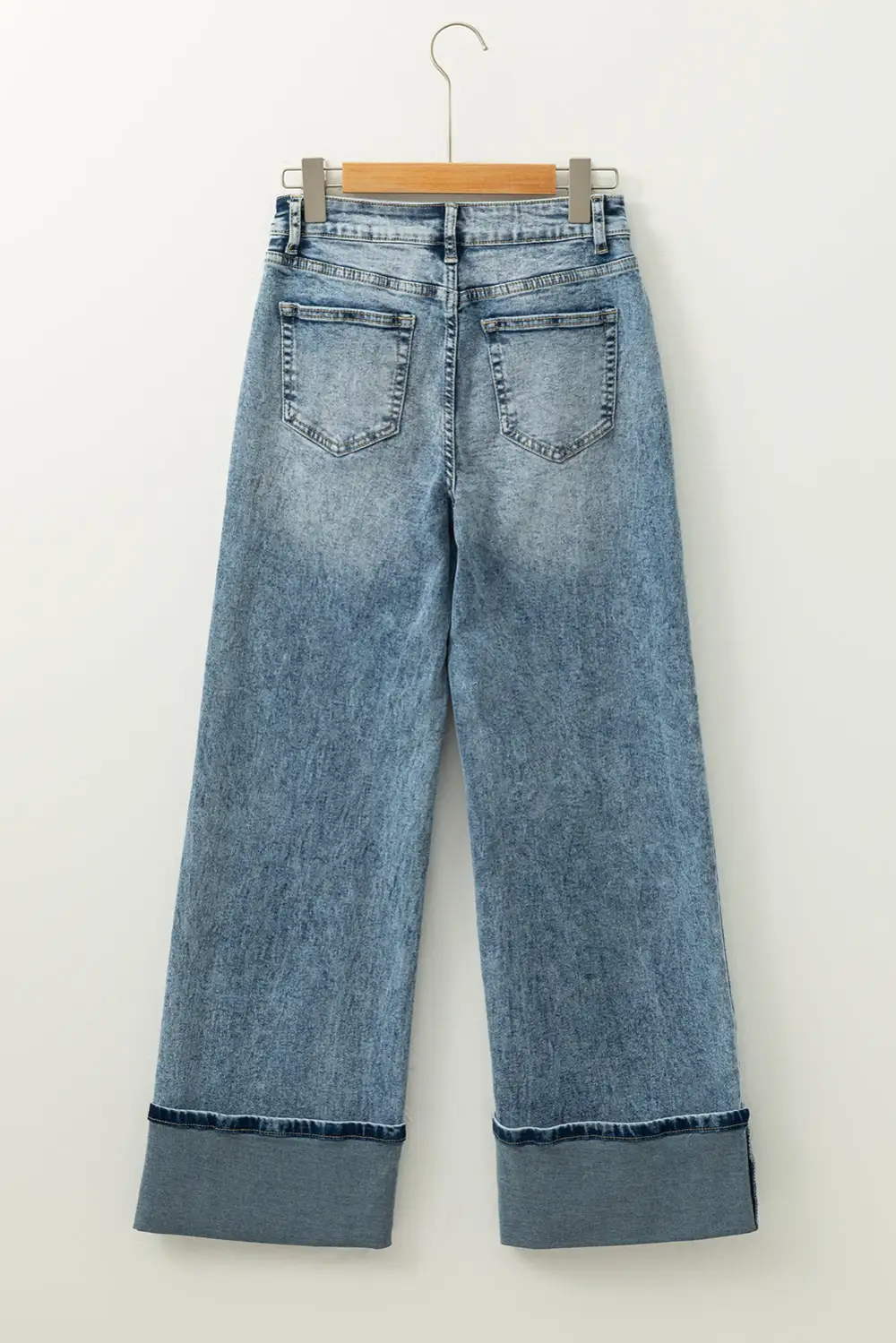 High Rise Zip Fly Jeans