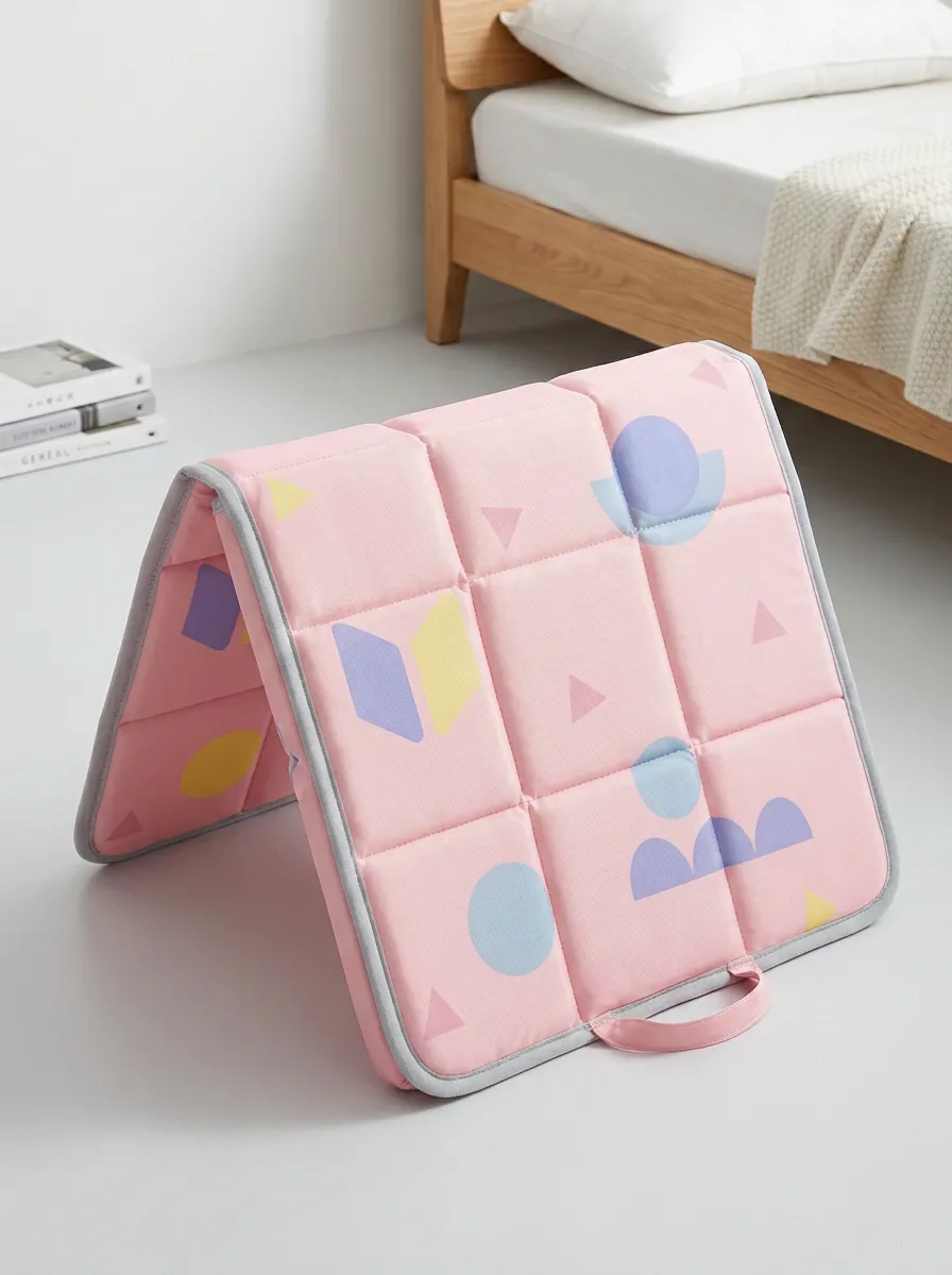 Geometric Pattern Pastel Mint Pattern Cooling Mat