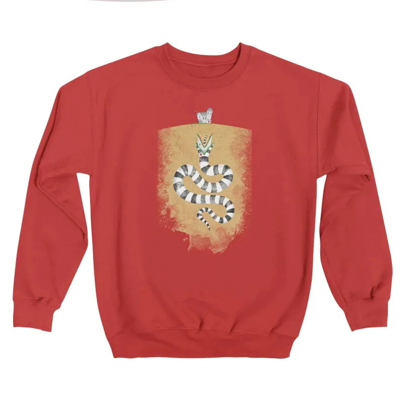 Striped Serpent Graphic Sweatshirt