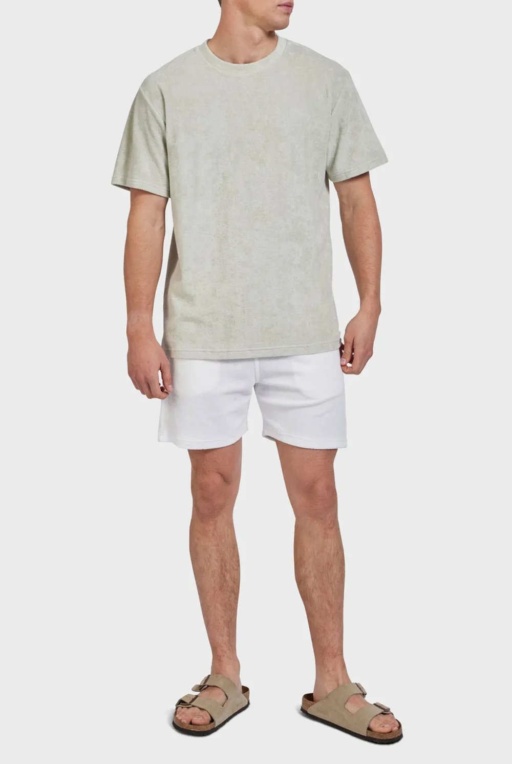 Short Sleeve Striped Crew Neck Tee