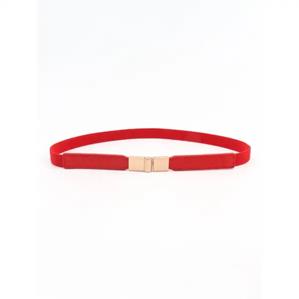 PU Elastic Skinny Belt
