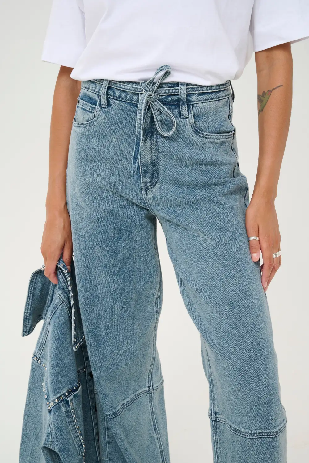 Kadoriana Wide Jeans Washed Denim