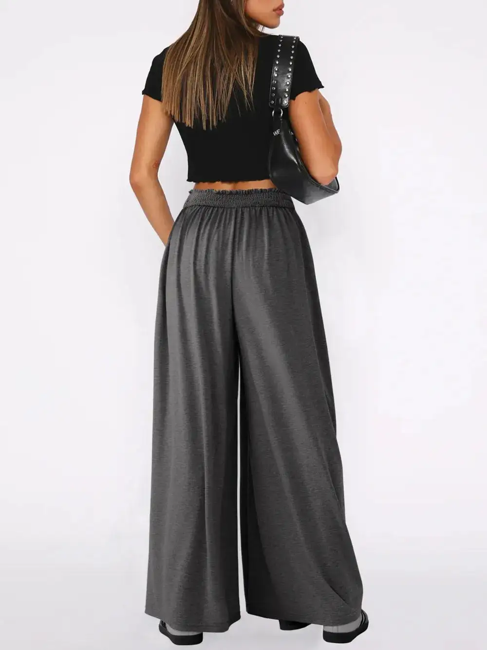 Flowy High Waist Wide Leg Pants