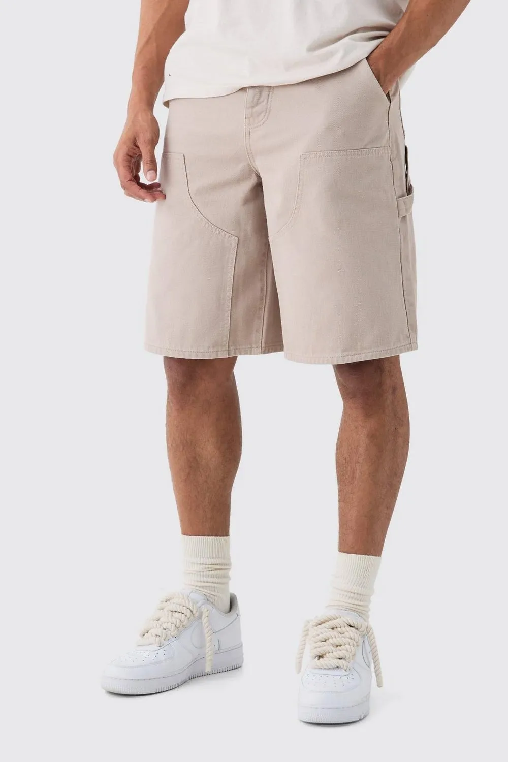 Regular Carpenter Overdyed Spring And Summer Comfort Denim Jorts