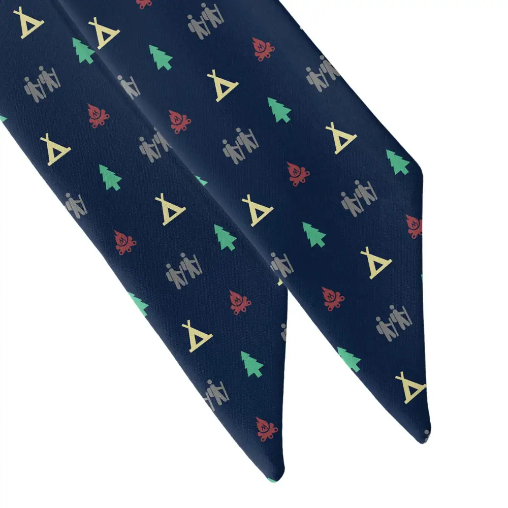 Camping With Friends Design Hair Scarf