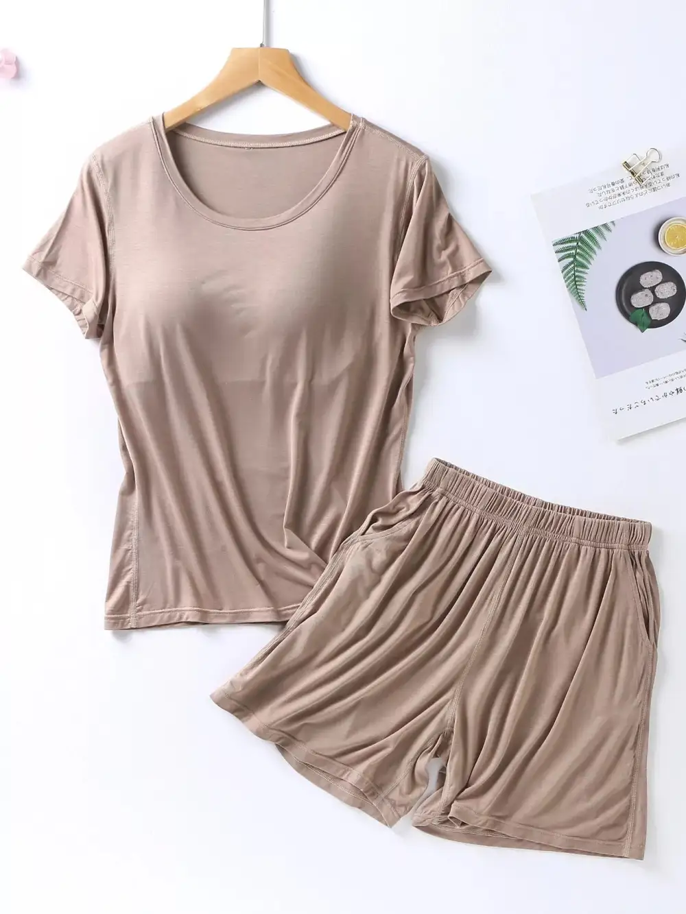 Comfortable Everyday Pajama Set Comes With Built-In Breast Pads