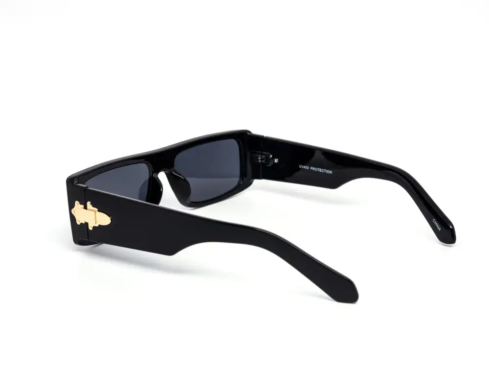 12-Pack Chunky Rectangle Dark Lens Sunglasses