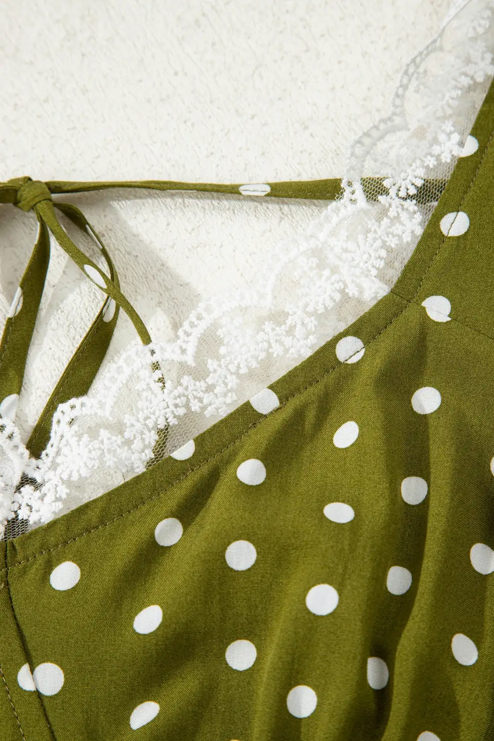 Polka Dot Printed Smocked Maxi Dress