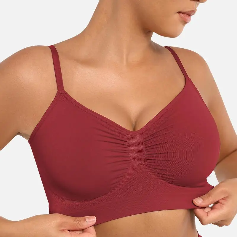 Women's Wireless Sculpt Bra Comfort Bralettes No Underwire Unlined Cami Bra