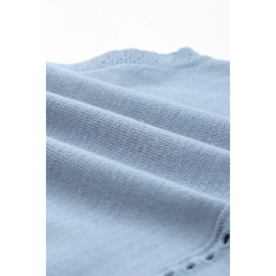 Eyelet Mock Neck Tank
