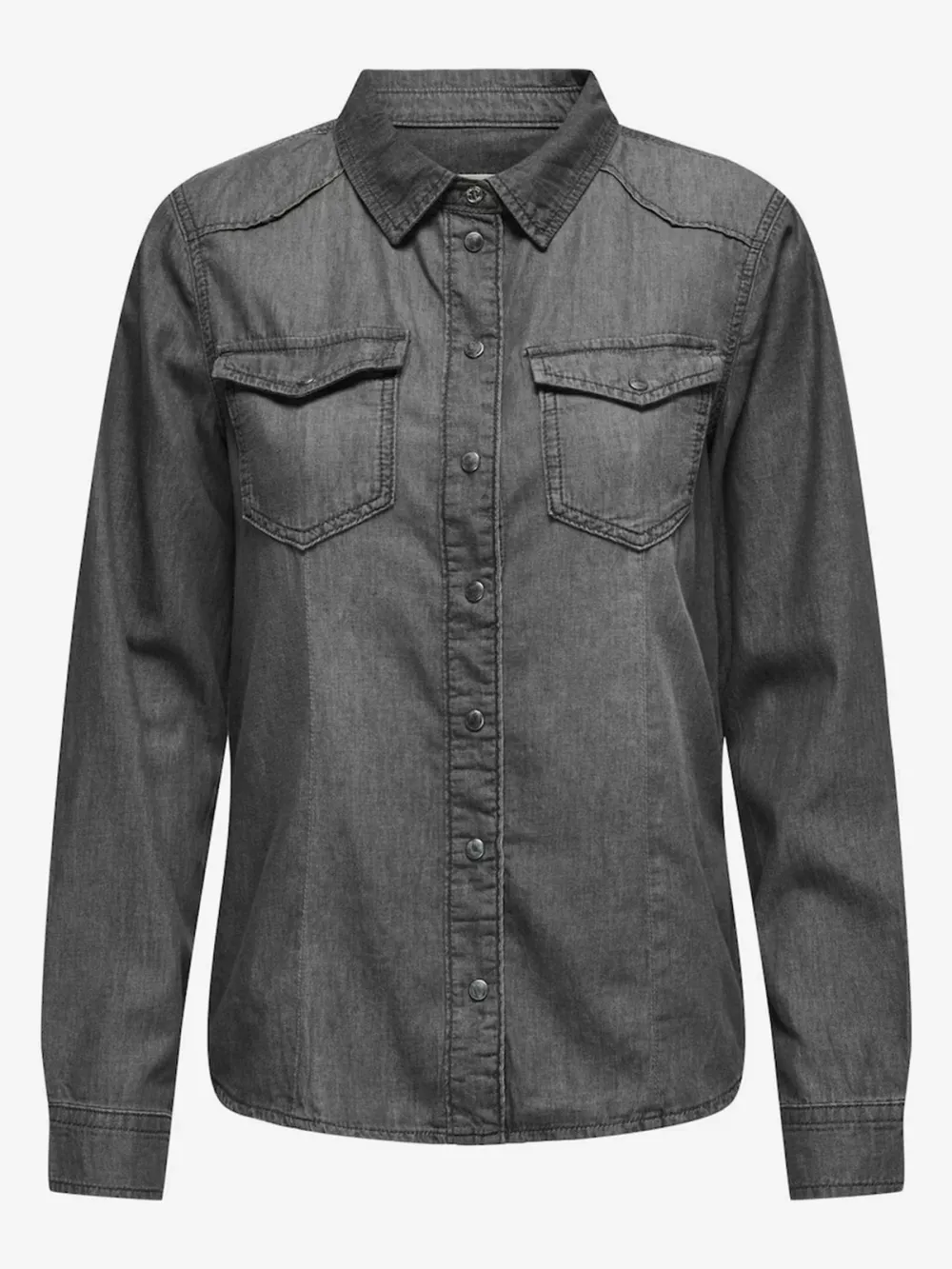 Breast Pocket Casual Style Blouse