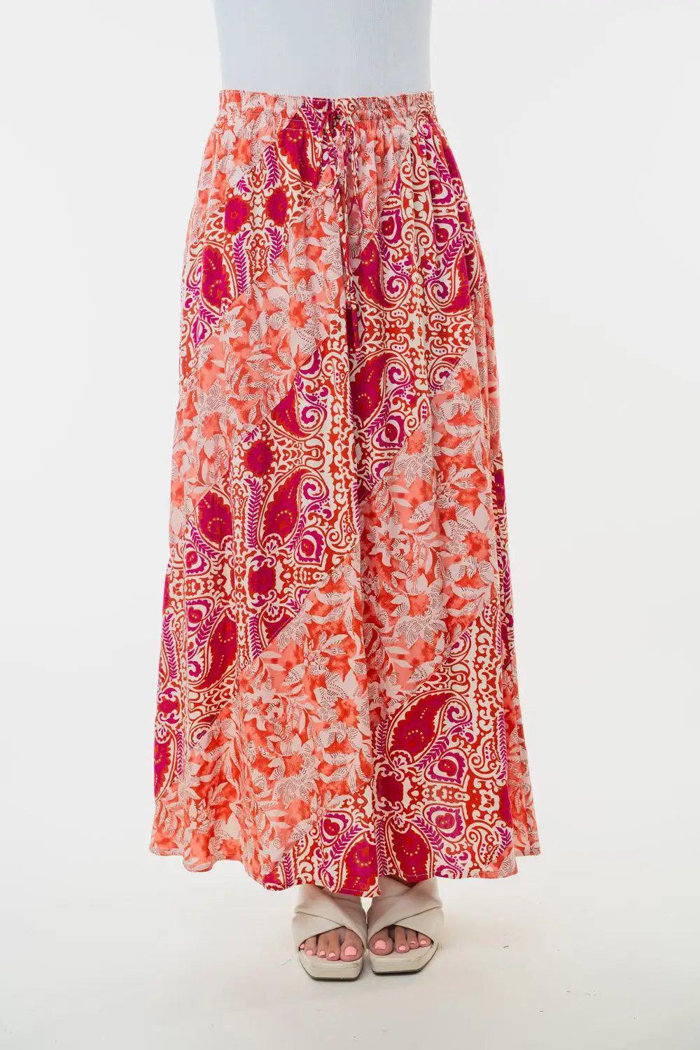 Relaxed Full Size High Waist Skirt