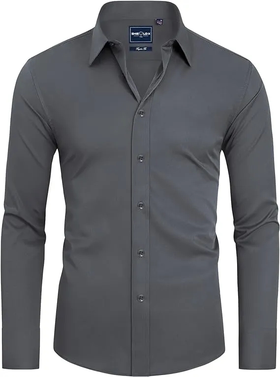 Men's Formal Long-sleeved Button-down Shirt