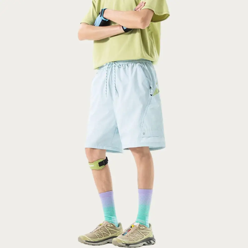 Refined Drawstring Side-Pocket Lightweight Men's Athletic Shorts
