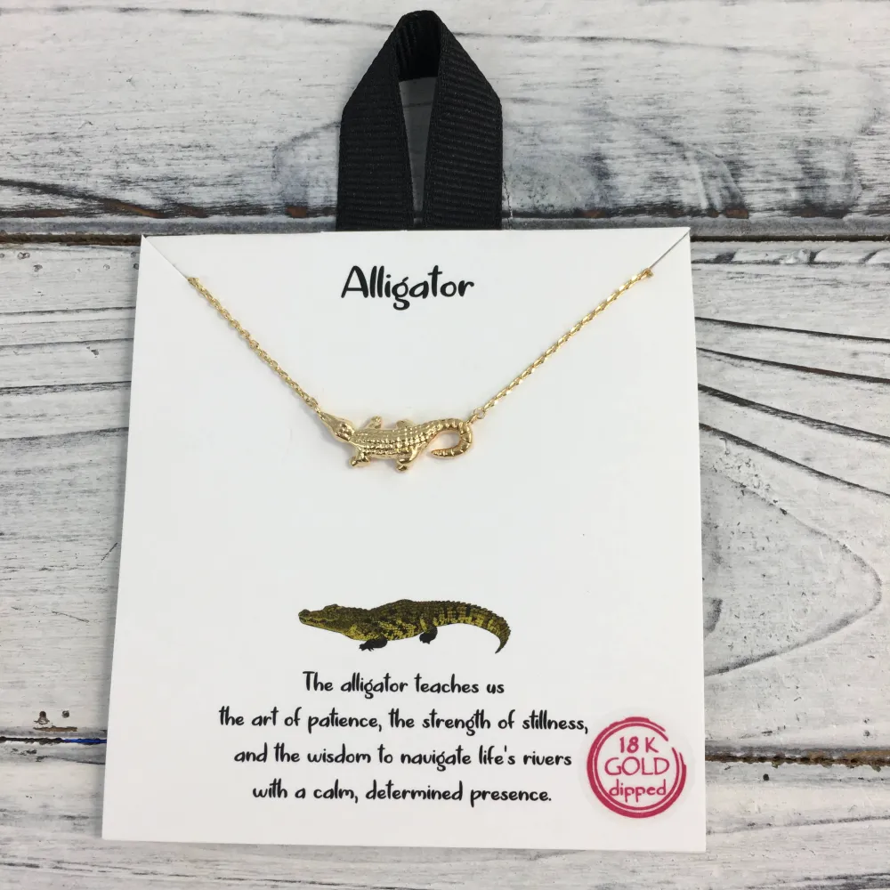 Alligator Pendant Necklace