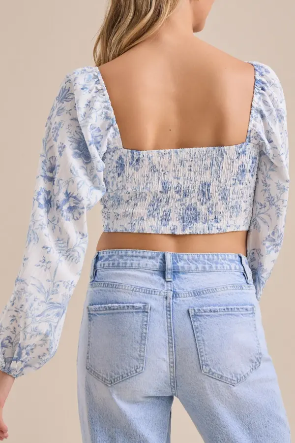 Long Sleeve Corset Top