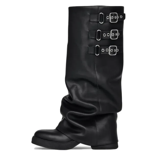 Women's Knee High Boots In Black