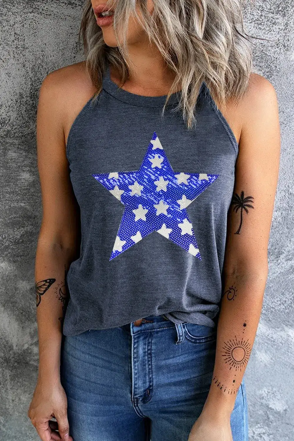 Everyday Cutout Round Neck Tank Top