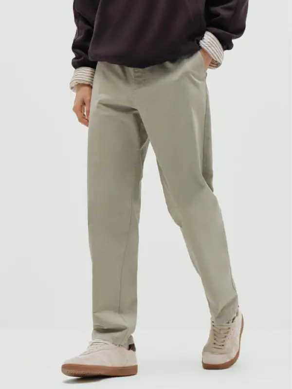 Men's Relaxed Straight Trousers