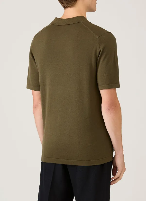 Modern Everyday Regular Fit Sea Island Cotton Knit Short Sleeve Polo Shirt
